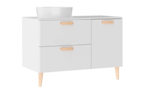 Patara Basin Cabinet with drawers 100 cm, white + basin LP140 or LP040