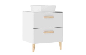 Patara Basin Cabinet with drawers 60 cm, white + basin LP140 or LP040