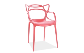 stackable chair Mucha, red