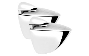 TUCAN Glass Shelf Support Brackets 39x35 mm (pair), chrome (22x35x39 mm)