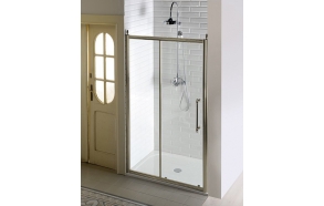 ANTIQUE shower sliding door 1200mm, Clear Glass, bronze