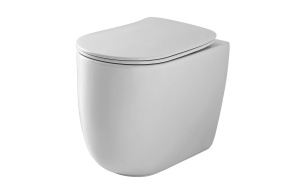 rimless floor mount toilet Nolita, white