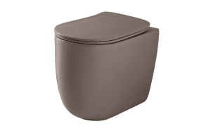 rimless floor mount toilet Nolita, ferro mat