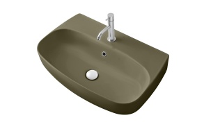 washbasin Nolita 50x45x15 cm, green mat