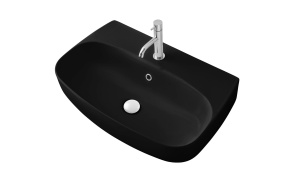 washbasin Nolita 50x45x15 cm, black mat