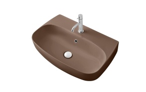 washbasin Nolita 50x45x15 cm, brown mat