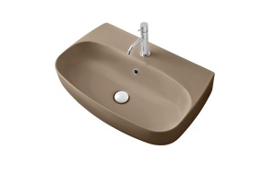 washbasin Nolita 60x45x15 cm, hazlenut mat