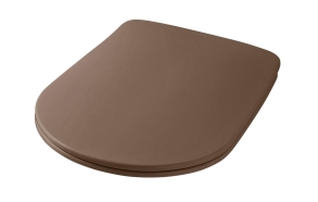 soft close toilet seat cover Nolita, brown mat