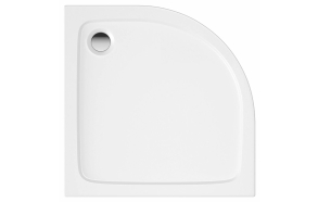 90x90 quadrant stone shower tray, white,incl front panel, feet and waste S0532+S0506+S0512+1711C