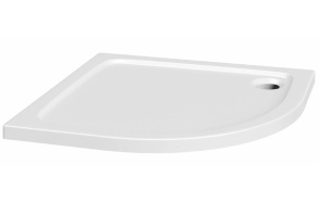 80x80 quadrant stone shower tray, white,incl front panel, feet and waste S0532+S0512+1711C+S0506