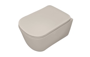 rimless wall hung toilet Tribeca, grey mat