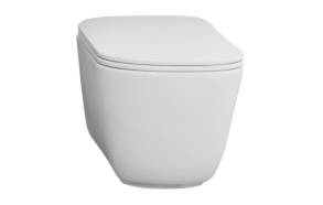 rimless floor mount toilet Tribeca, white mat