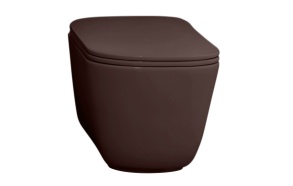 rimless floor mount toilet Tribeca, burgundy mat