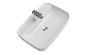 Countertop washbasin Tribeca 60x43x15 cm, white mat