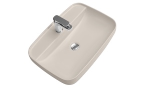 Countertop washbasin Tribeca 60x43x15 cm, grey mat