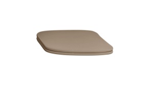 soft close toilet seat cover Tribeca, hazelnut mat