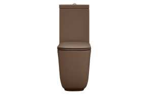 close coupled toilet Tribeca, brown mat (511788 + 378188 + 750990), no seat