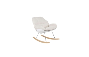 Lounge Chair Rocky Off White Teddy