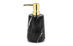 soap dispenser 8.5x17 cm, black marble