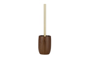 brown wood effect toilet brush 9.5x35 cm