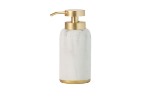 marble effect soap dispenser 7.5x17.5 cm