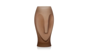mat brown vase Face 16x30 cm