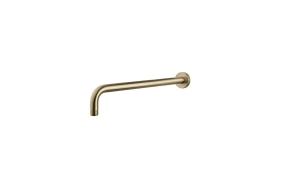 horizontal shower arm 35 cm, brushed brass
