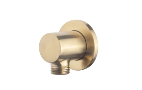 built in water outlet 1/2´´, brushed brass