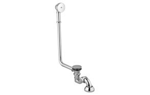 external bath tub complete ofsiphon with click clack outlet angle 95°, chrome