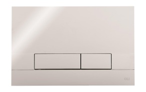 Narrow OliPure flush plate, chrome