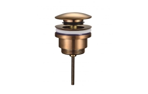 Cadans click-clack valve with overflow, bronzed copper, 1 1/4´´