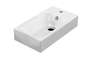 CENTO ceramic washbasin 45x25cm, assembly from the smaller side