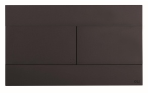 flush plate Slim, black mat