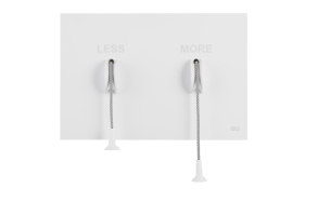 LESS is MORE flush plate White
