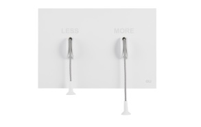 LESS is MORE flush plate White