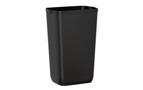 COLORED wall-hung waste bin 23l, ABS, black matt