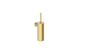 toilet brush and holder Cherry, brushed gold