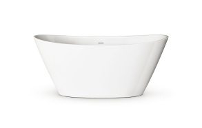 cast stone bathtub Amore, glossy white