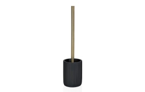 toilet brush+holder Stripes, polyresin