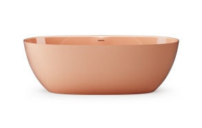cast stone bathtub Bella, glossy clay