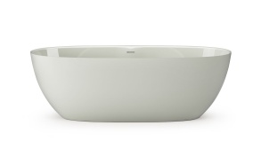cast stone bathtub Bella, glossy fog
