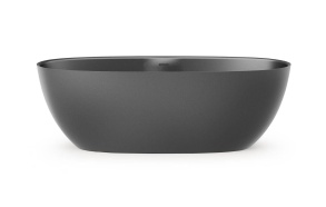Silkstone kivimassist vann Bella, peidetud sifoon/ülevooluga, matt grafiit