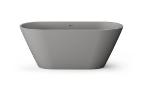 Silkstone kivimassist vann Deco Nudo, peidetud sifoon/ülevooluga, matt hall