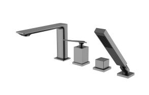 bath mixer Espire, bath deck mount, graphite