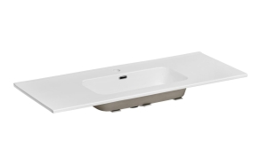 furniture washbasin 121x46x17 cm, white