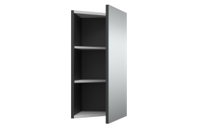mirror cabinet ,corner mount, mat black