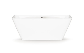 cast stone bathtub Quadro, glossy white