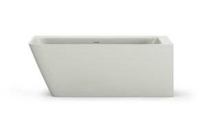 cast stone bathtub Quadro Corner A, glossy fog