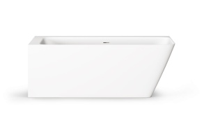 Silkstone bath Quadro Corner D, mat white