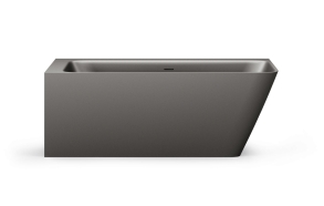 Silkstone bath Quadro Corner D, mat graphite